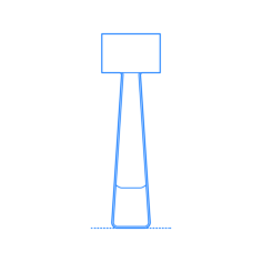 Furniture Floor Lamps Tube Top Floor Lamp Sketch Style Svg Vector, Free Vectors File